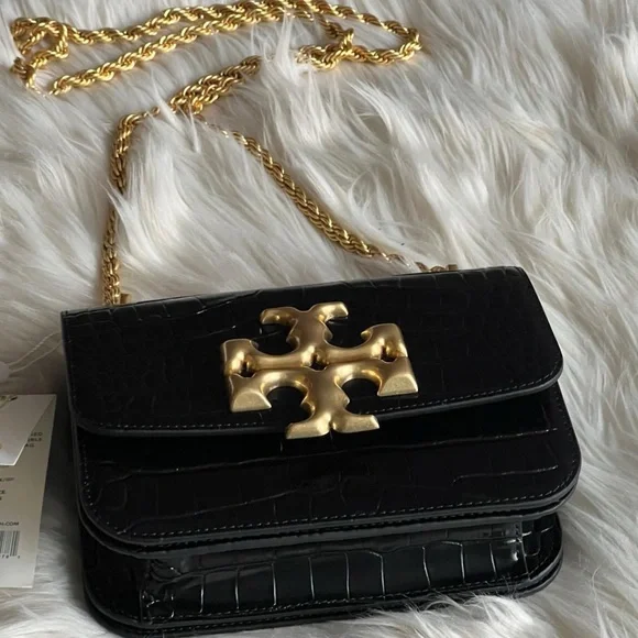 💰SOLD - 77044 - Tory Burch Eleanor Embossed Small Convertible Shoulder Bag - Picture 6 of 14